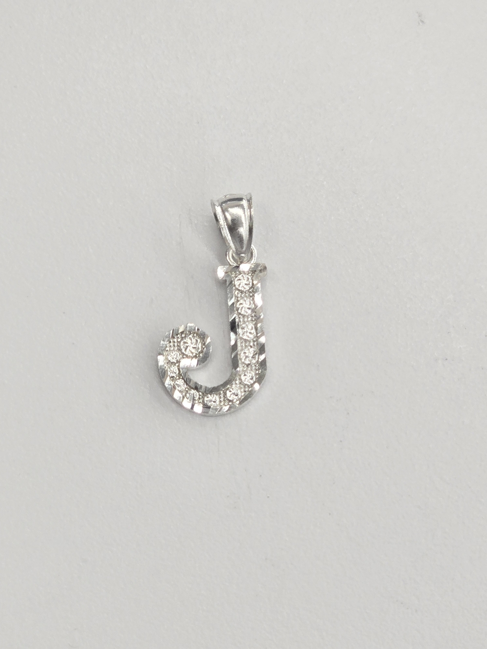 925 Sterling Silver Letter J Pendant